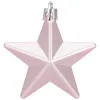 Hviezdičky ružové sada 6ks, vianočné ozdoby