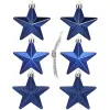 Hviezdičky modré sada 6ks, vianočné ozdoby
