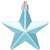 Hviezdičky modro-strieborné sada 6ks, vianočné ozdoby