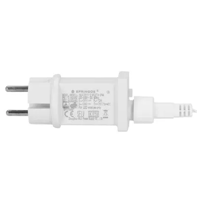 LED kvaple - 14,5m, 300LED, 8 funkcií, ovládač, časovač, IP44, duálna biela