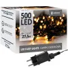 LED svetelná reťaz - 27,5m, 500LED, 8 funkcií, pamäť, IP44, teplá biela