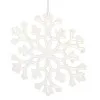 Snehová vločka 15cm biela perleť, vianočná ozdoba