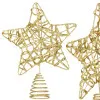 Hviezda na stromček 27cm zlatá, vianočná ozdoba