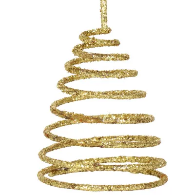 Hviezda na stromček 27cm zlatá, vianočná ozdoba