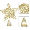 Hviezda na stromček 27cm zlatá, vianočná ozdoba