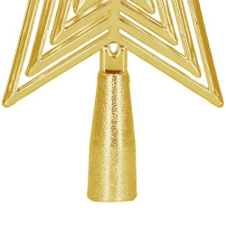 Hviezda na stromček 18,5 cm zlatá, vianočná ozdoba