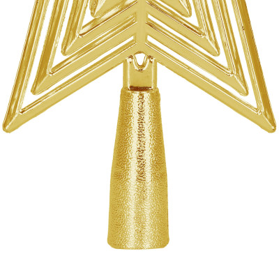 Hviezda na stromček 18,5 cm zlatá, vianočná ozdoba