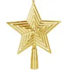 Hviezda na stromček 18,5 cm zlatá, vianočná ozdoba