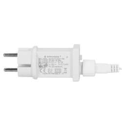 LED kvaple - 14,5m, 300LED, časovač, IP44, studená biela + záblesky