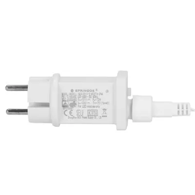 LED kvaple - 22,5m, 500LED, časovač, IP44, studená biela + záblesky