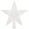 Hviezda na stromček 21cm biela, vianočná ozdoba