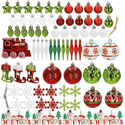 Maxi 74 dielna sada vianočných ozdôb farebná