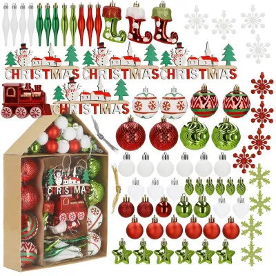 Maxi 74 dielna sada vianočných ozdôb farebná