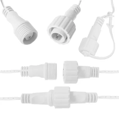 LED kvaple - 14,5m, 300LED, časovač, IP44, teplá biela + záblesky