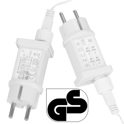 LED kvaple - 14,5m, 300LED, časovač, IP44, teplá biela + záblesky