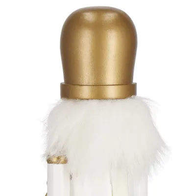 Luskáčik - Vojak s bubienkom 30,5 cm zlatý, vianočné dekorácie