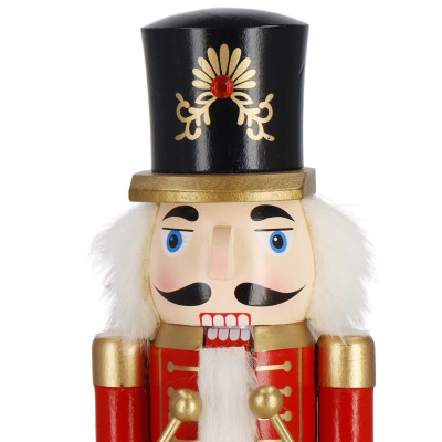 Luskáčik - Vojak s bubienkom 38cm červený, vianočné dekorácie