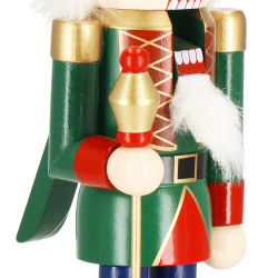 Luskáčik - Kráľ so žezlom 38cm zelený, vianočné dekorácie