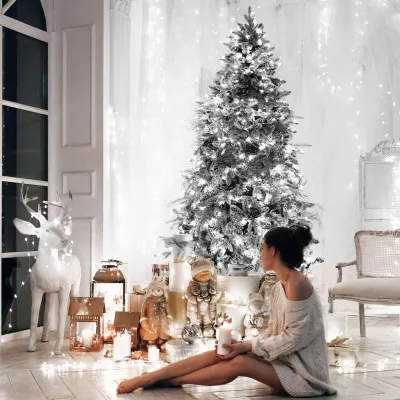 LED svetelná reťaz - 12,5m, 200LED, 8 funkcií, pamäť, IP44, studená biela