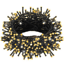 LED svetelná reťaz - 17,5m, 300LED, 8 funkcií, pamäť, IP44, teplá biela