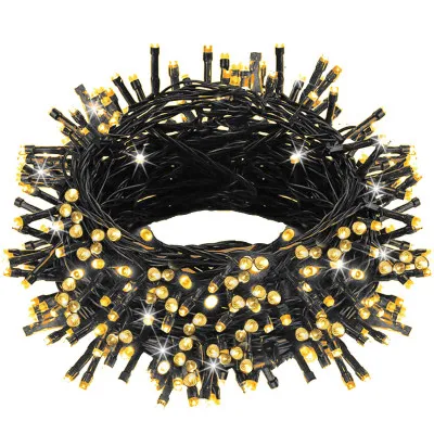 LED svetelná reťaz - 17,5m, 300LED, 8 funkcií, pamäť, IP44, teplá biela