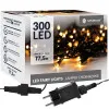 LED svetelná reťaz - 17,5m, 300LED, 8 funkcií, pamäť, IP44, teplá biela
