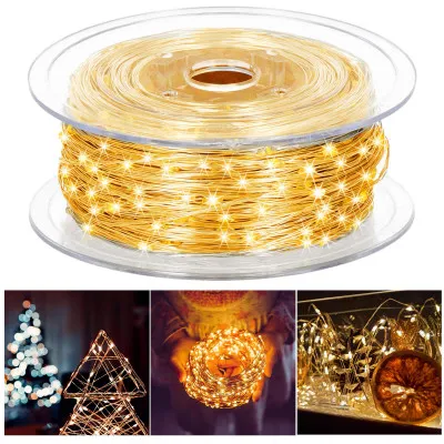 LED reťaz Nano - 100m, 1000LED, 8 funkcií, pamäť, IP44, teplá biela