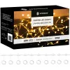 LED Nano svetelný záves - 3x2m, 200LED, 8 funkcií, ovládač, USB, IP44, multicolor