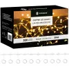 LED Nano svetelný záves - 3x3m, 300LED, 8 funkcií, ovládač, USB, IP44, multicolor