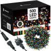 LED svetelná reťaz - 41,5m, 500LED, IP44, multicolor + záblesky