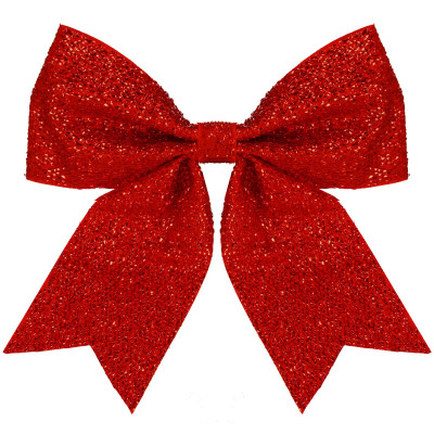 Vianočná mašľa 23x21cm červená, vianočné dekorácie