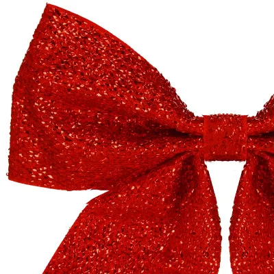 Vianočná mašľa 23x21cm červená, vianočné dekorácie