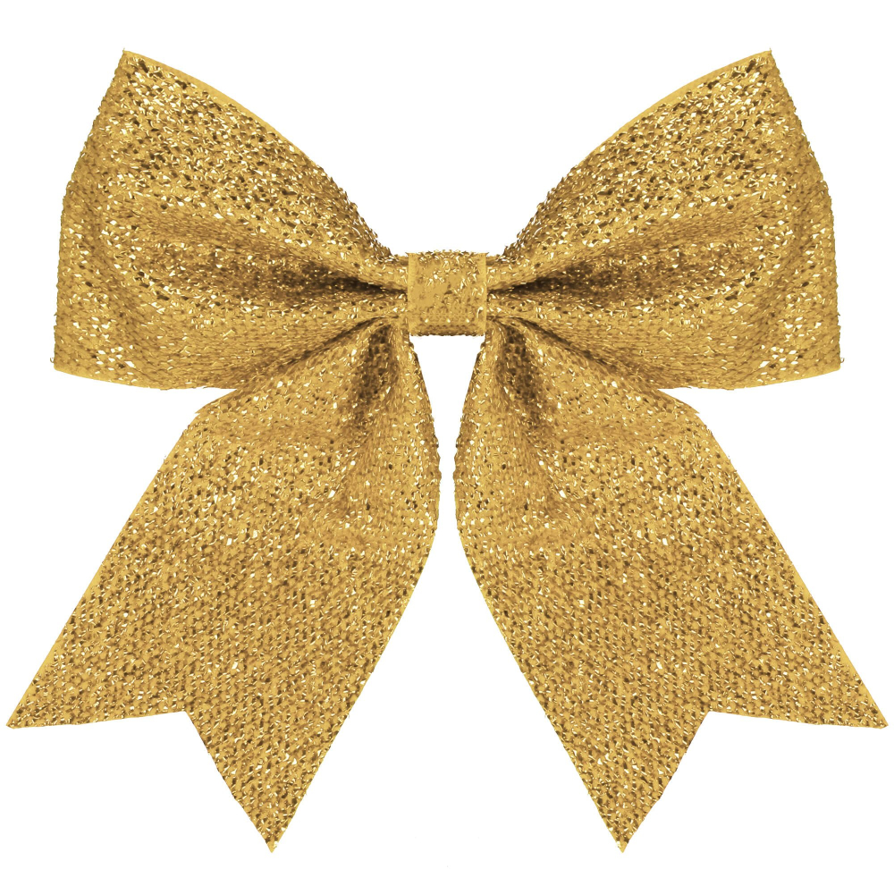 Vianočná mašľa 22x20cm zlatá, vianočné dekorácie