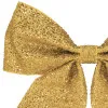 Vianočná mašľa 22x20cm zlatá, vianočné dekorácie