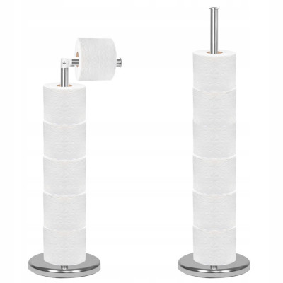 Držiak so zásobníkom na toaletný papier SPRINGOS TS0001 chróm