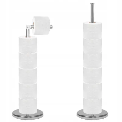 Držiak so zásobníkom na toaletný papier SPRINGOS TS0001 chróm