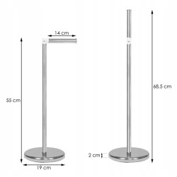 Držiak so zásobníkom na toaletný papier SPRINGOS TS0001 chróm