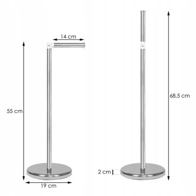 Držiak so zásobníkom na toaletný papier SPRINGOS TS0001 chróm