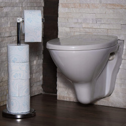 Držiak so zásobníkom na toaletný papier SPRINGOS TS0001 chróm