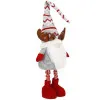 Škriatok GNOM s hnedými parohmi - výška 60-80cm, vianočné dekorácie