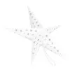 Papierová hviezda päťcípa 60cm biela, vianočné dekorácie