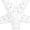 Papierová hviezda päťcípa 60cm biela, vianočné dekorácie