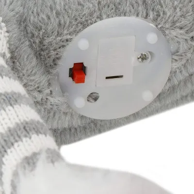 Vianočný sob svietiaci šedý - výška 64-85cm, vianočné dekorácie