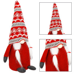 Škriatok GNOM s copami 33cm, vianočné dekorácie