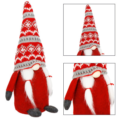 Škriatok GNOM s copami 33cm, vianočné dekorácie