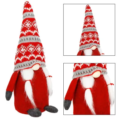 Škriatok GNOM s copami 33cm, vianočné dekorácie