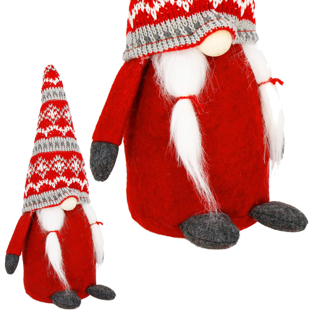 Škriatok GNOM s copami 33cm, vianočné dekorácie