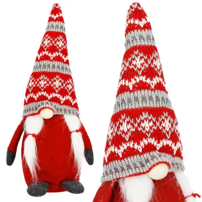 Škriatok GNOM s copami 33cm, vianočné dekorácie
