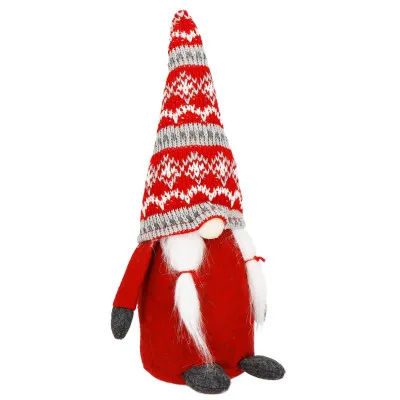 Škriatok GNOM s copami 33cm, vianočné dekorácie