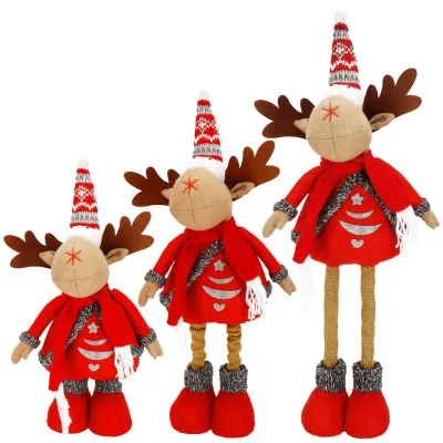 Vianočný sob hnedý - výška 49-65cm, vianočné dekorácie